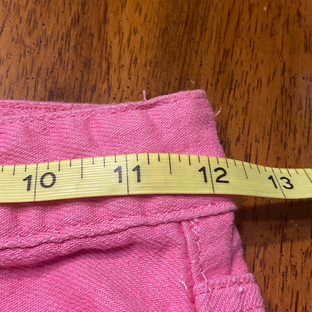 S.O.NG. Classic Mom jeans.  Bright pink.  Distressed.  Size 1/25. - Picture 7 of 10